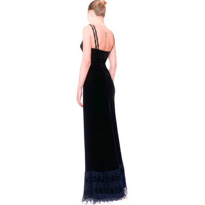 Plein Sud F/W 1994 silk velvet gown