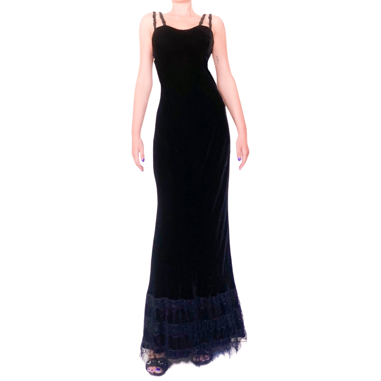 Plein Sud F/W 1994 silk velvet gown