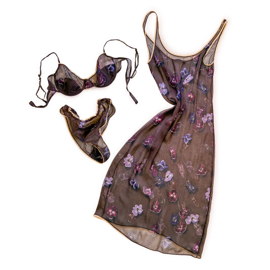 Prada 2000 silk lingerie set