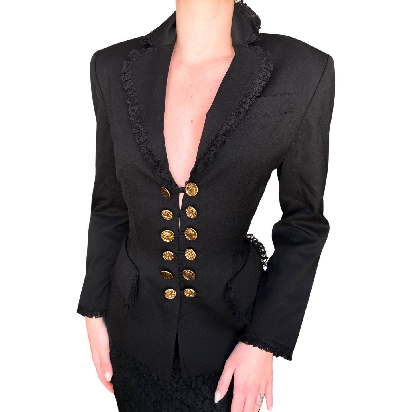 Lolita Lempicka F/W 1994 wool & lace jacket