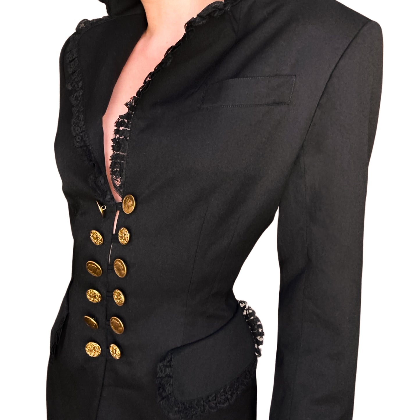 Lolita Lempicka F/W 1994 wool & lace jacket