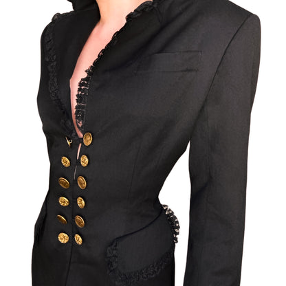 Lolita Lempicka F/W 1994 wool & lace jacket