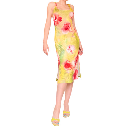 Roberto Cavalli Class 2000's vintage flowers print dress