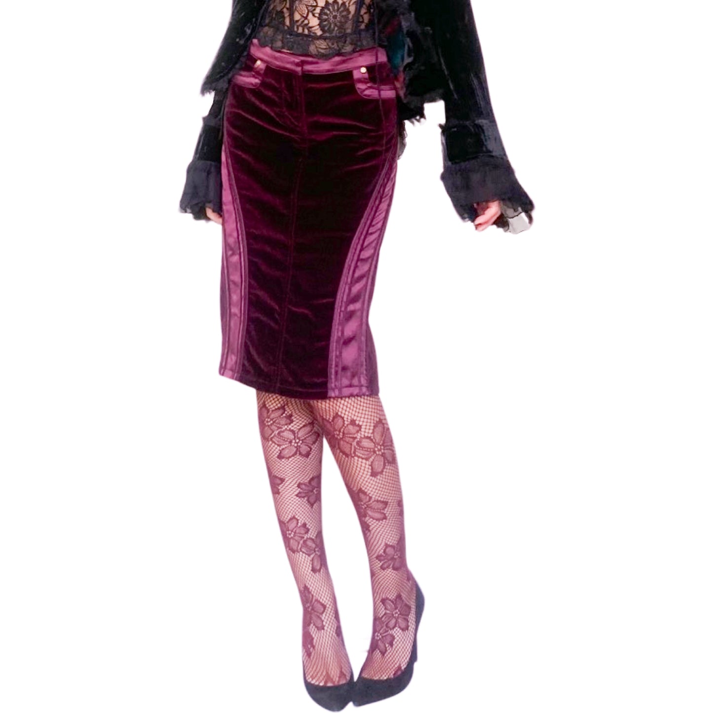 Roberto Cavalli F/W 2004 Velvet Corset skirt