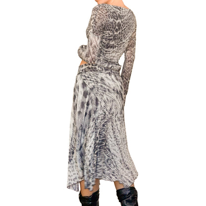 Roberto Cavalli 2003 silk set - runway