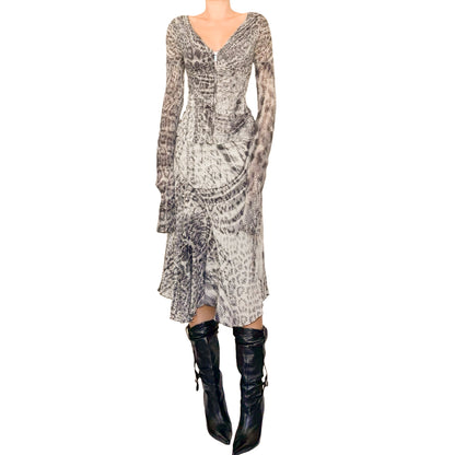 Roberto Cavalli 2003 silk set - runway