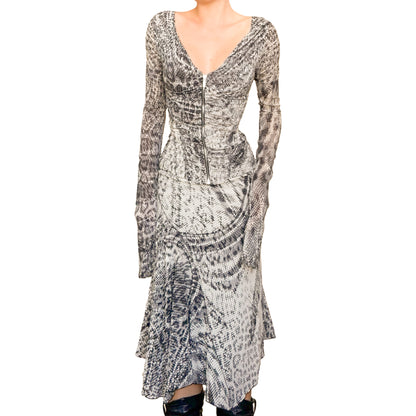 Roberto Cavalli 2003 silk set - runway