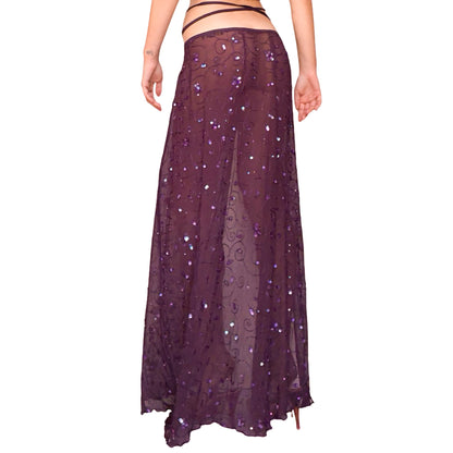 Plein sud 1995 silk sequined wrap skirt – documented