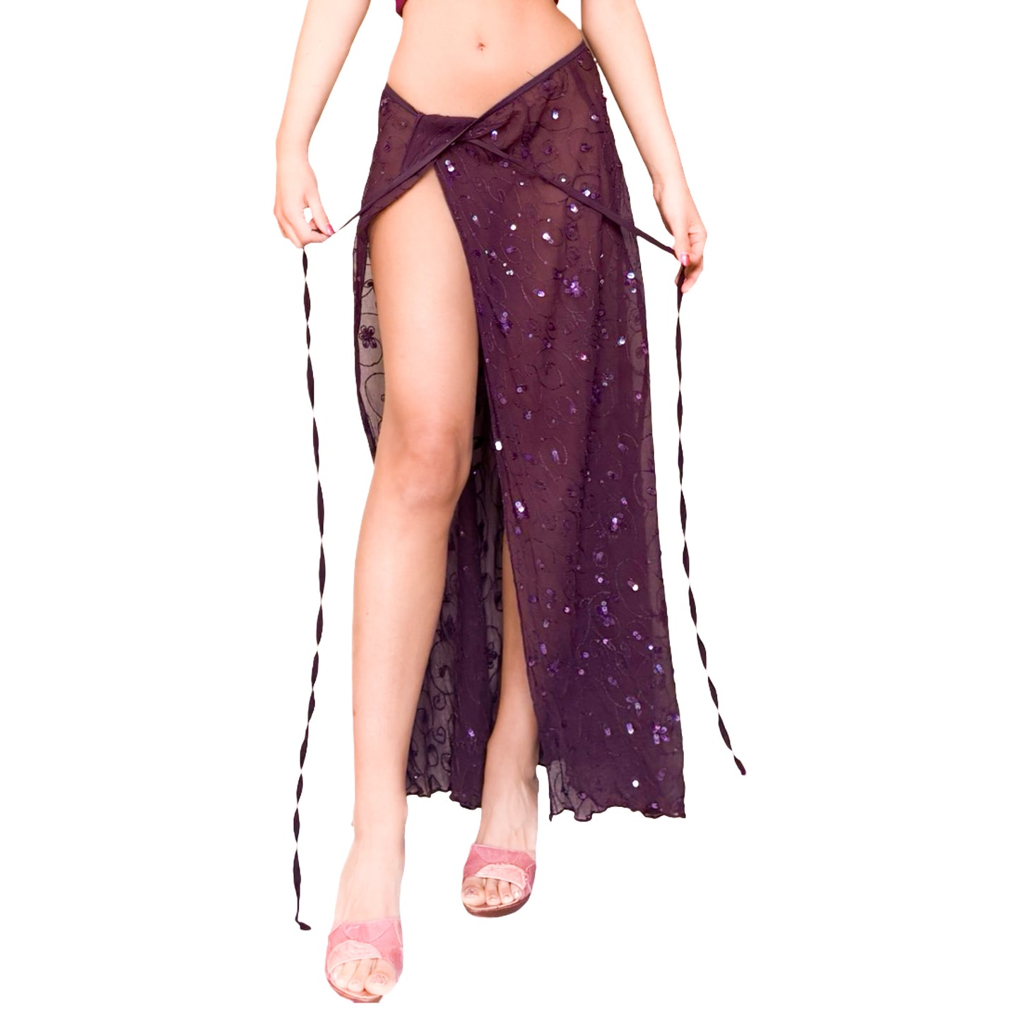 Plein sud 1995 silk sequined wrap skirt – documented