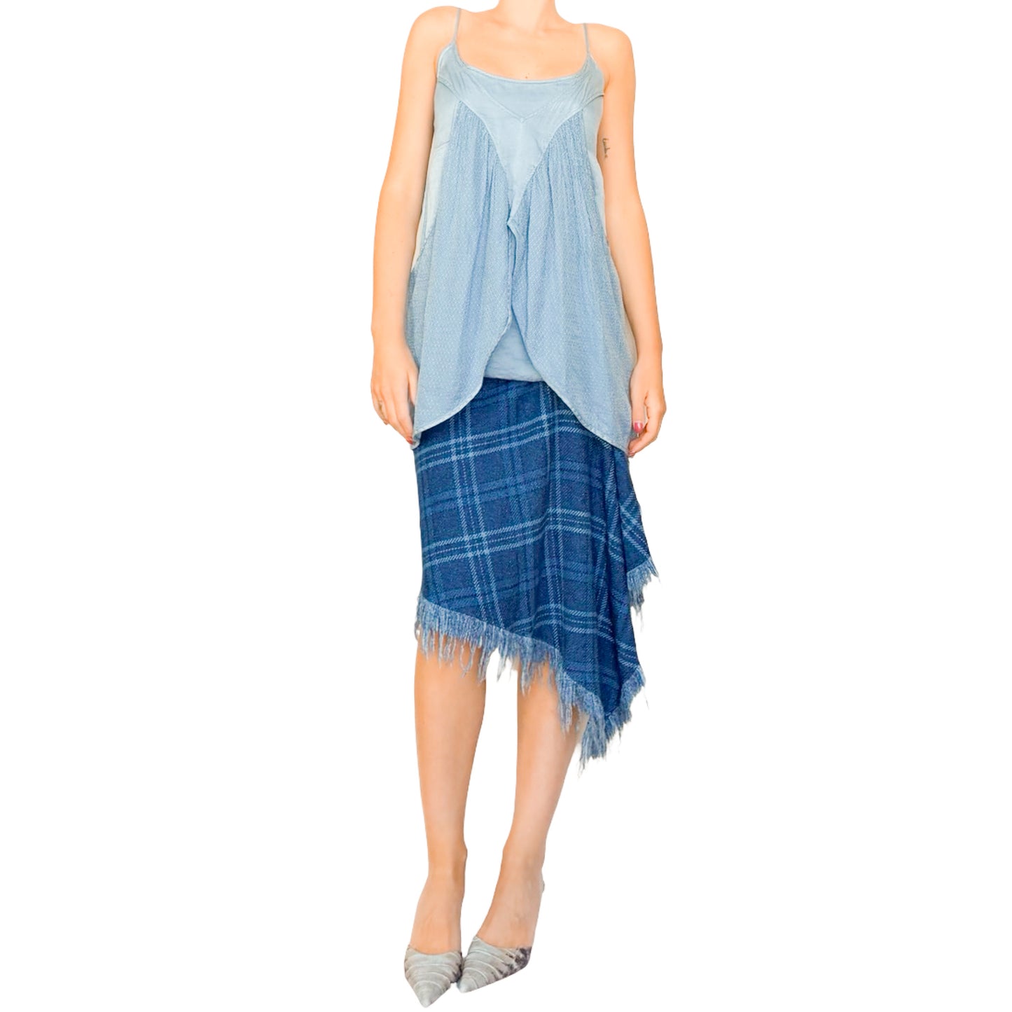 Italian VTG silk deconstructed top/dress - dead stock