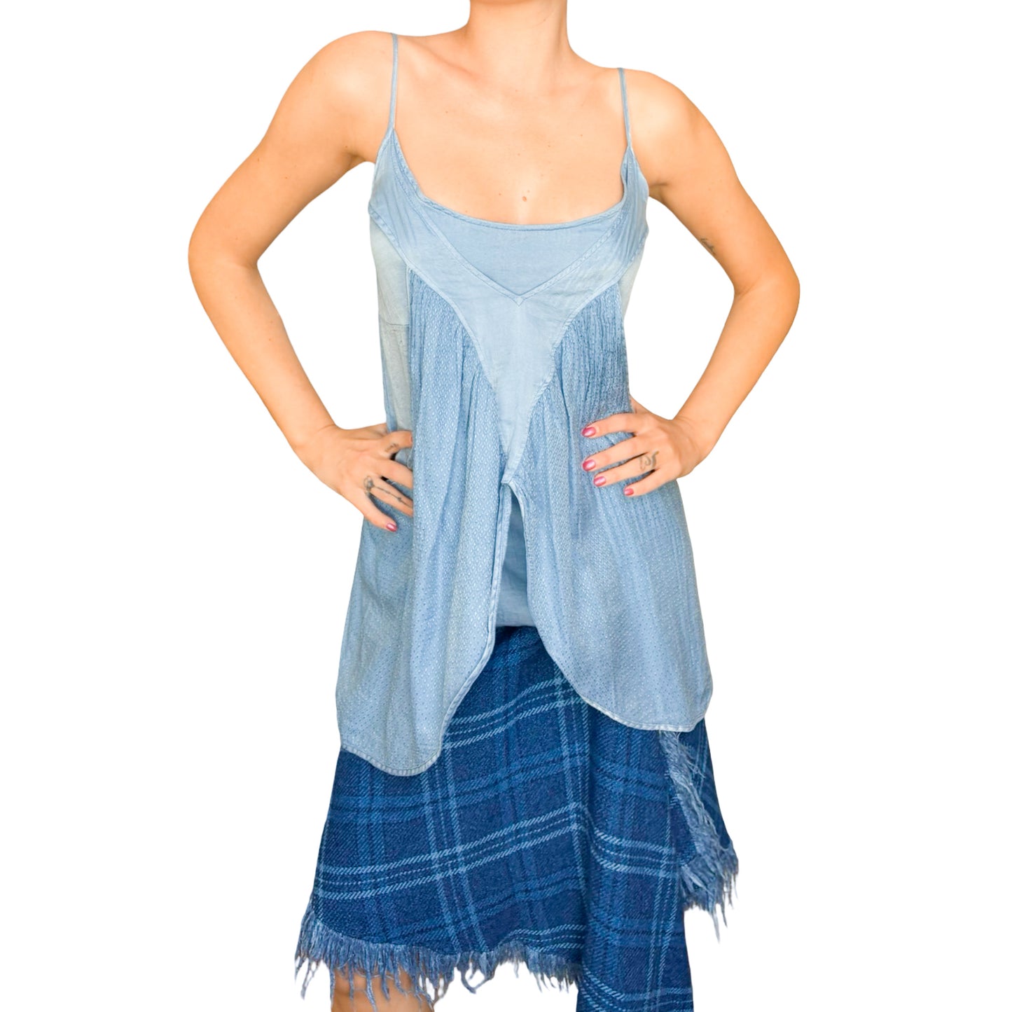 Italian VTG silk deconstructed top/dress - dead stock