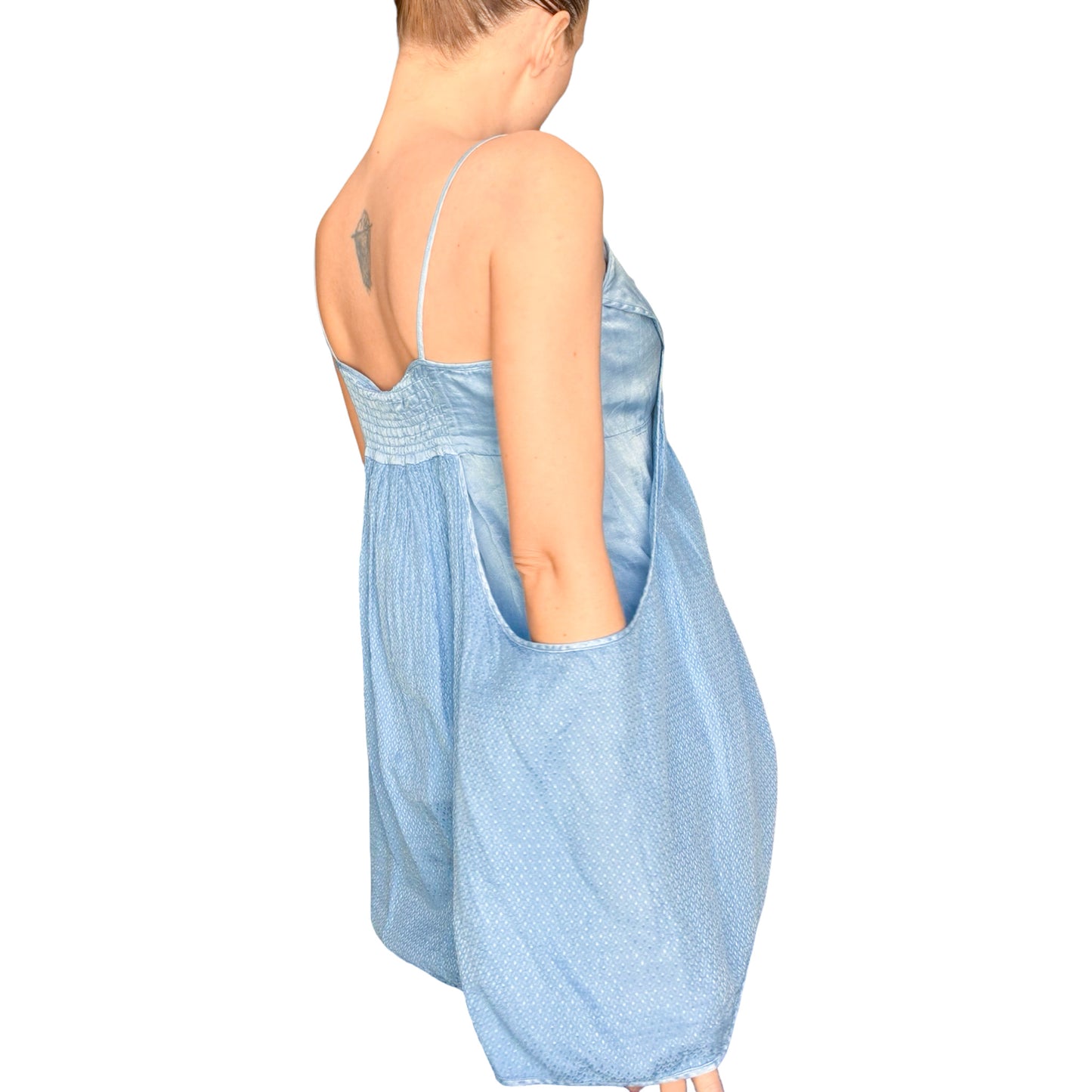 Italian VTG silk deconstructed top/dress - dead stock