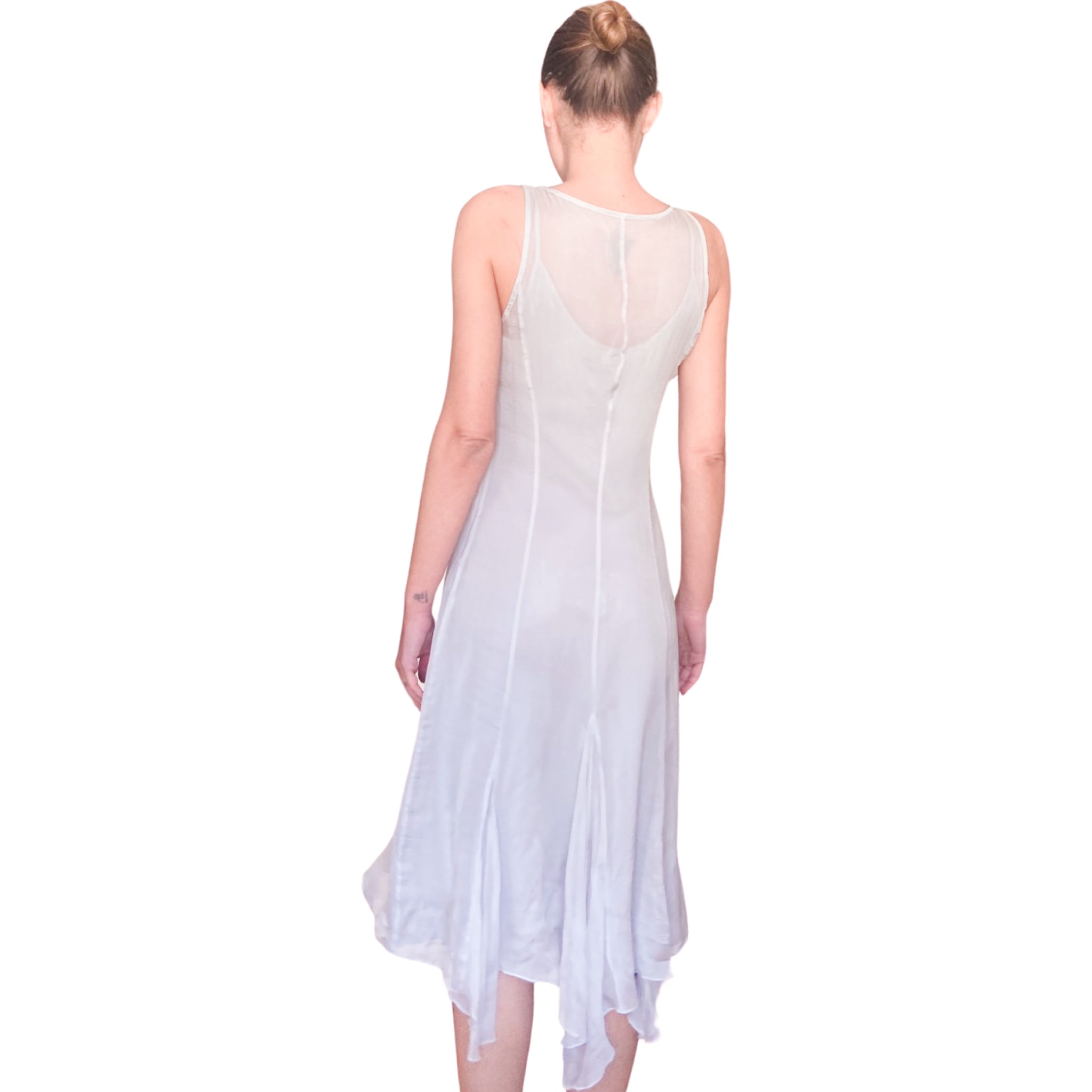 Italian Designer 2000's embellished silk dress