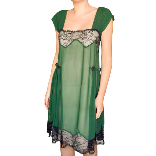 Italian Luxury Designer VTG dress + cardigan set