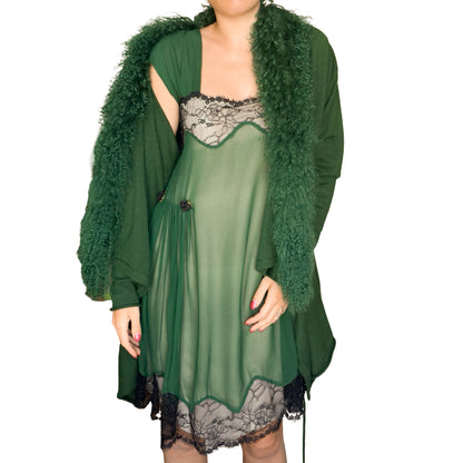 Italian Luxury Designer VTG dress + cardigan set