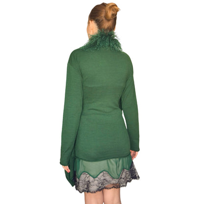 Italian Luxury Designer VTG dress + cardigan set