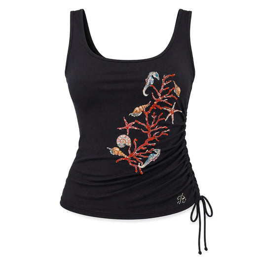 Blumarine 2003 Coral Reef Beaded Tank - Runway & deadstock