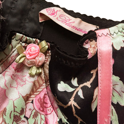 Blumarine 2000's floral silk corset