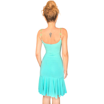 Blumarine 2000s rare daisy straps dress