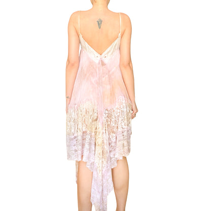 Italian VTG  Boho Tie-Dye Sequin Fairy Dress