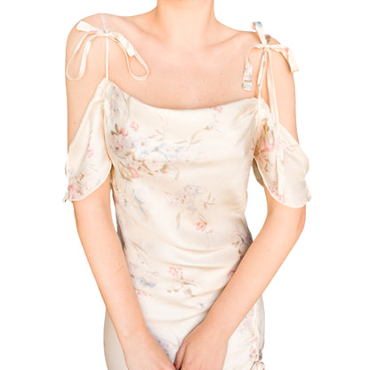 Byblos VTG Silk Romantic Floral Dress