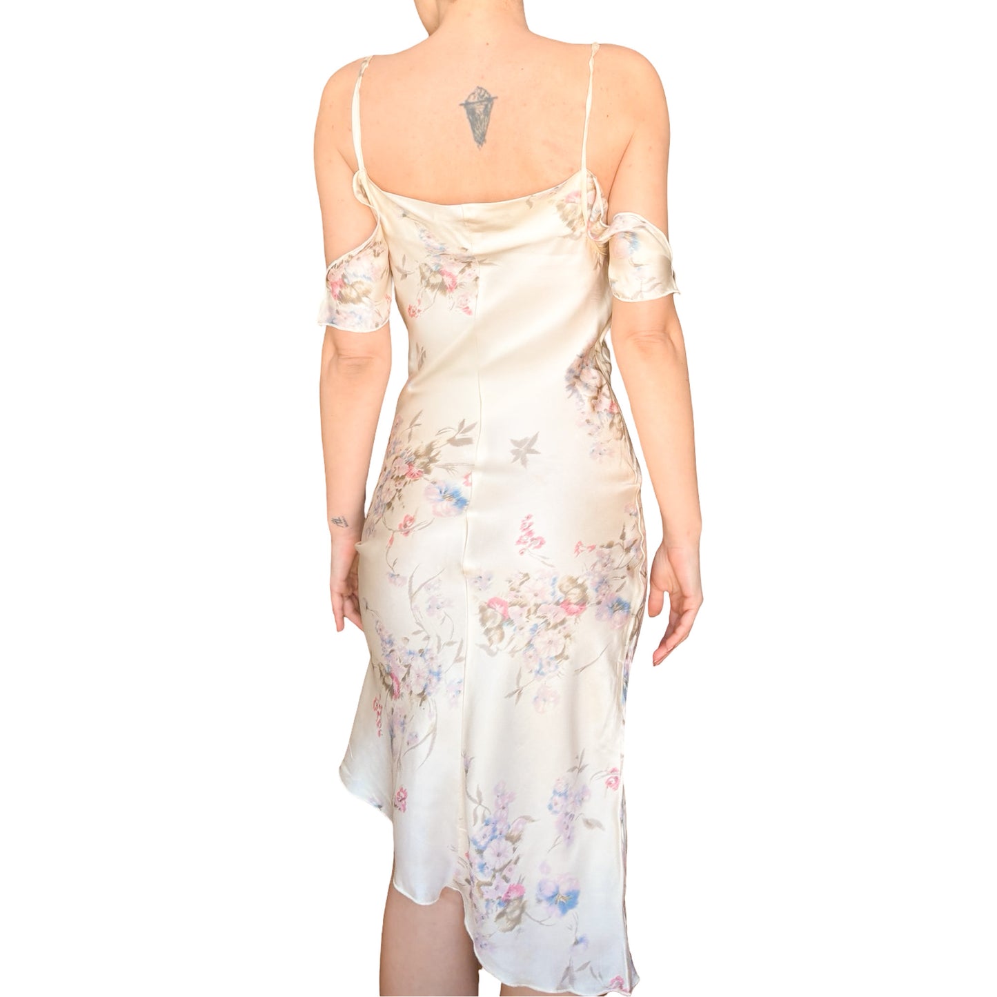 Byblos VTG Silk Romantic Floral Dress