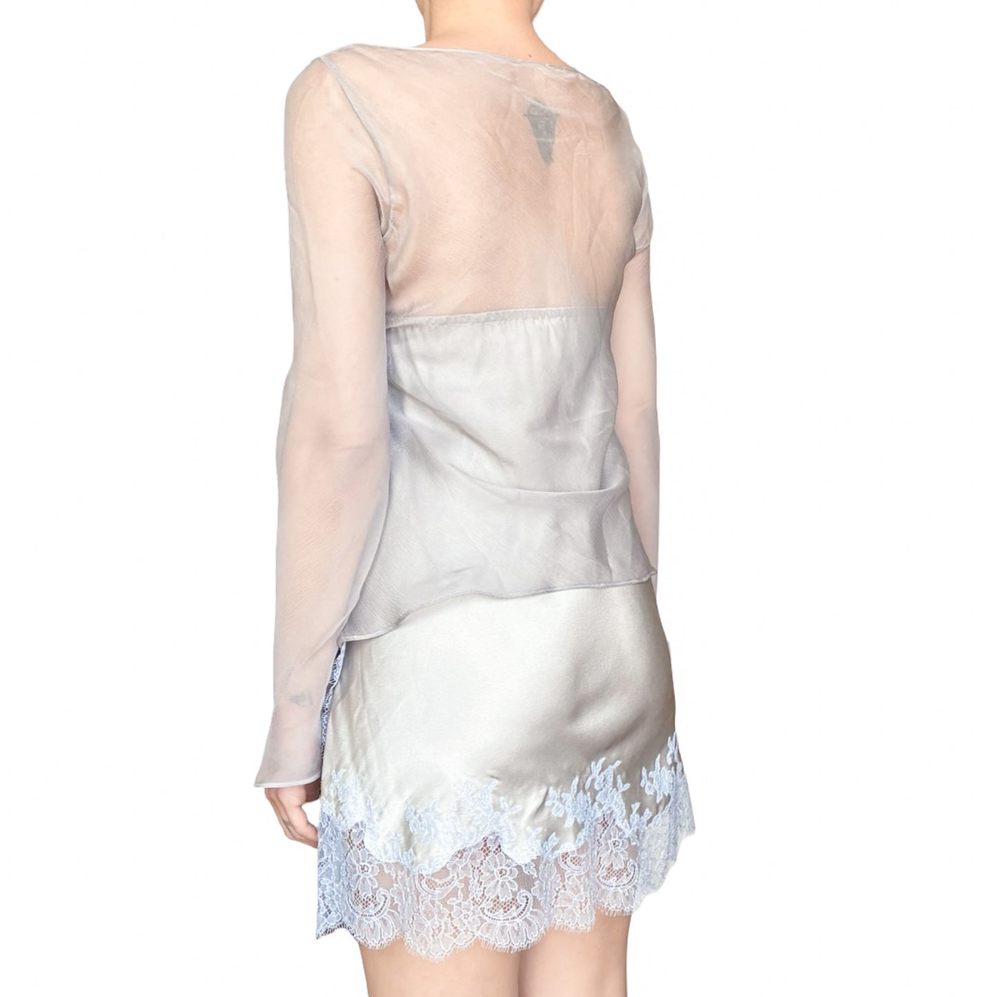 Carine Gilson VTG – Ethereal Silk & Caudry Lace Set