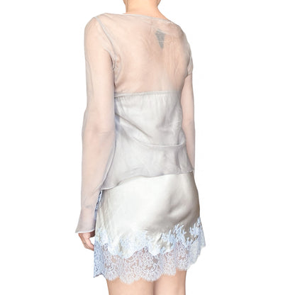 Carine Gilson VTG – Ethereal Silk & Caudry Lace Set