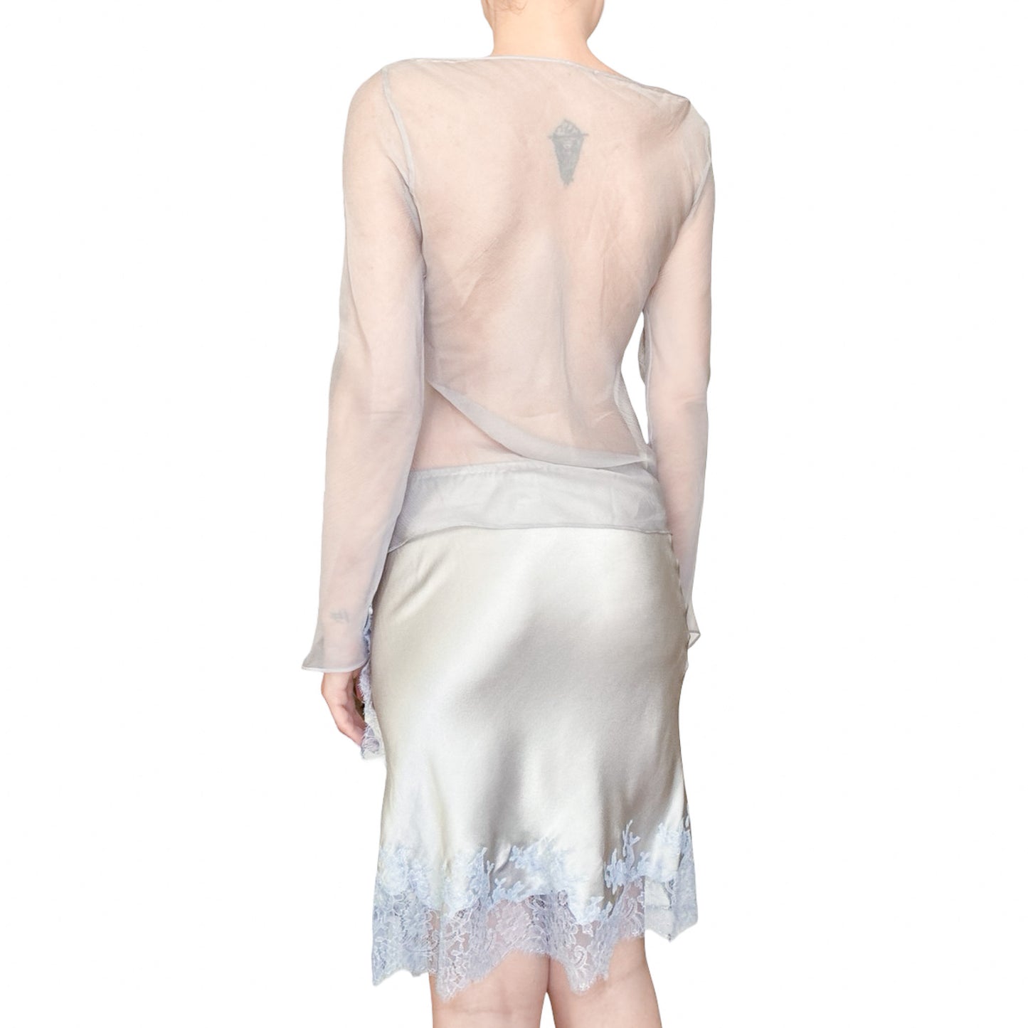 Carine Gilson VTG – Ethereal Silk & Caudry Lace Set