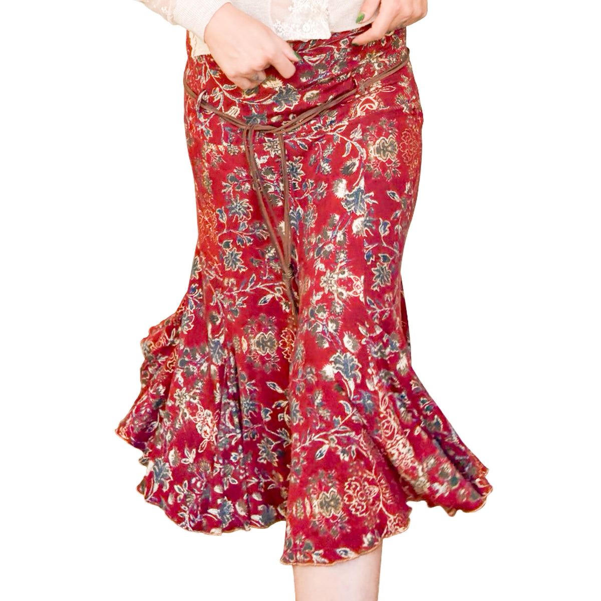 Roberto Cavalli 2000s Gold Brocade Dress & Skirt