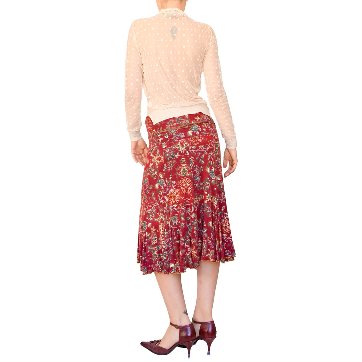 Roberto Cavalli 2000s Gold Brocade Dress & Skirt