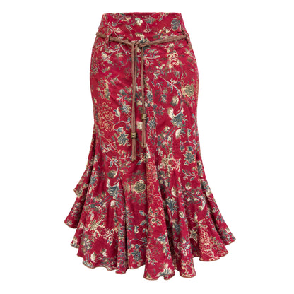 Roberto Cavalli 2000s Gold Brocade Dress & Skirt