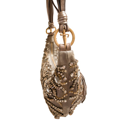 Cesare Paciotti 2005 Crescent Beaded Bag - Documented