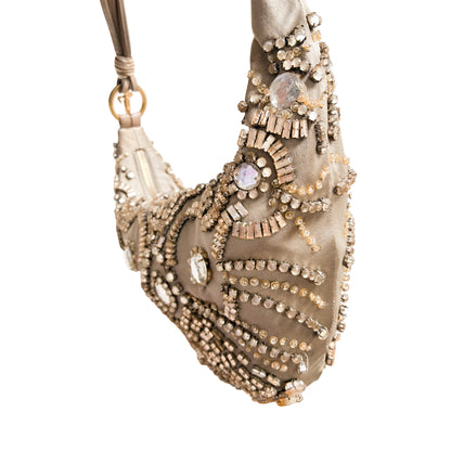 Cesare Paciotti 2005 Crescent Beaded Bag - Documented