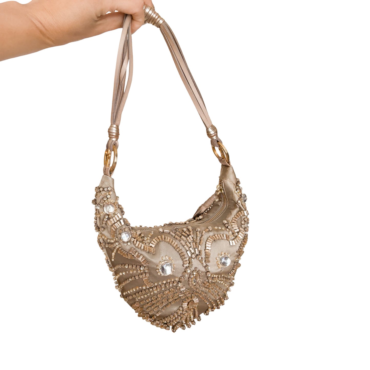 Cesare Paciotti 2005 Crescent Beaded Bag - Documented
