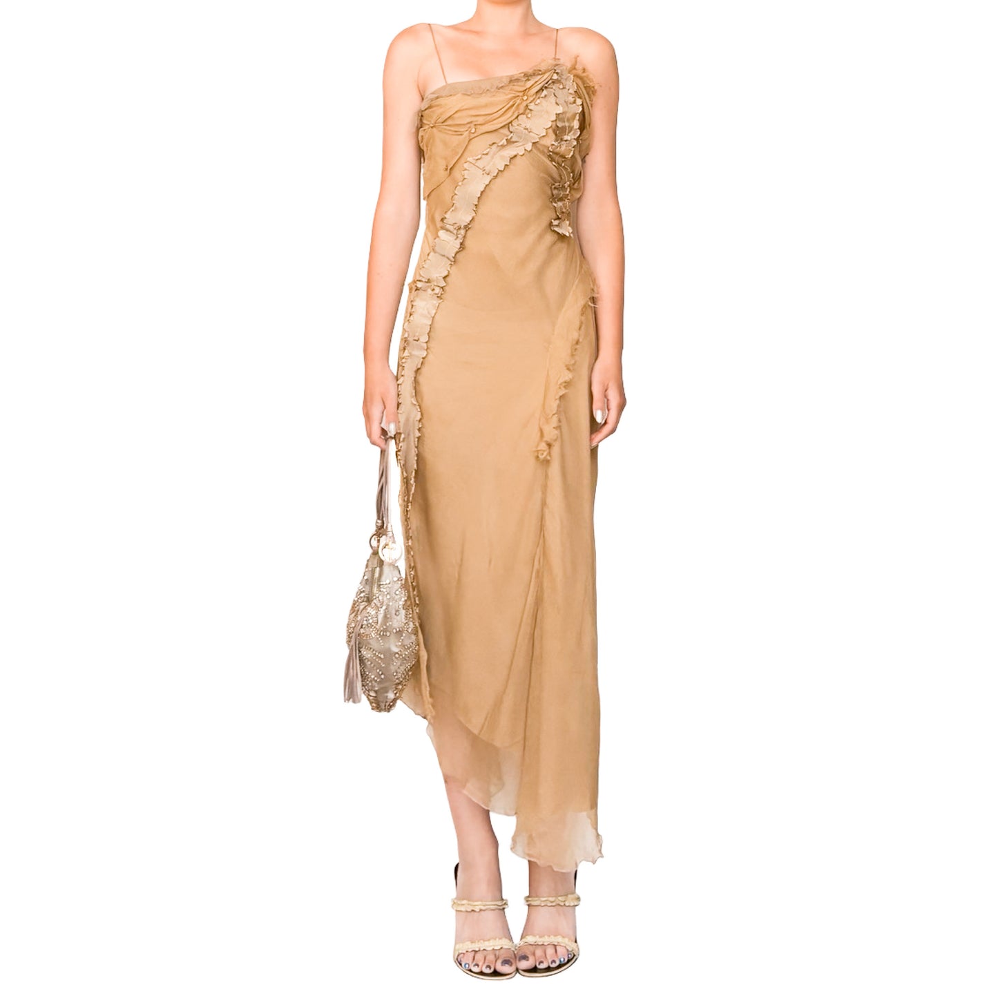 Cesare Paciotti 2005 Crescent Beaded Bag - Documented