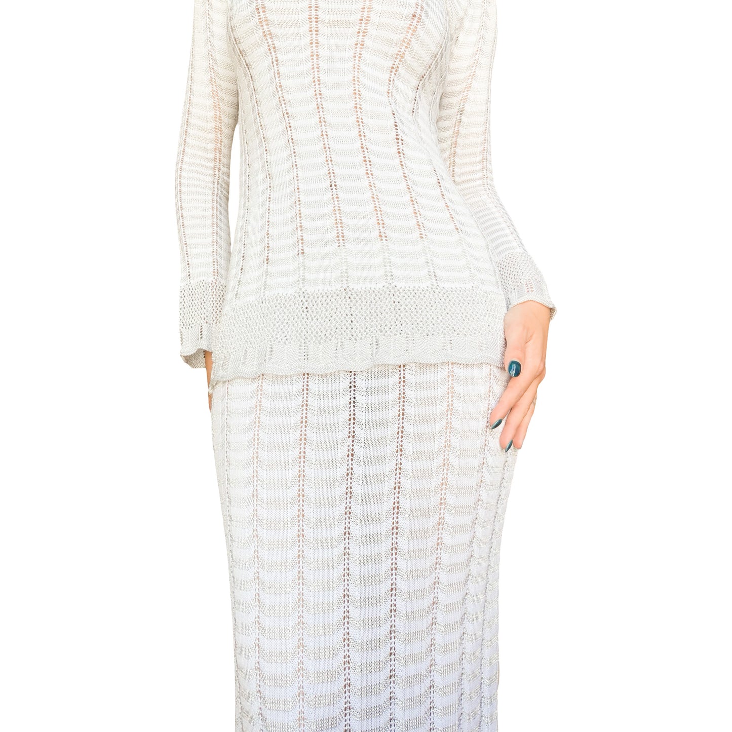 Christian Lacroix 90s RARE Openwork Knit Set