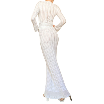 Christian Lacroix 90s RARE Openwork Knit Set