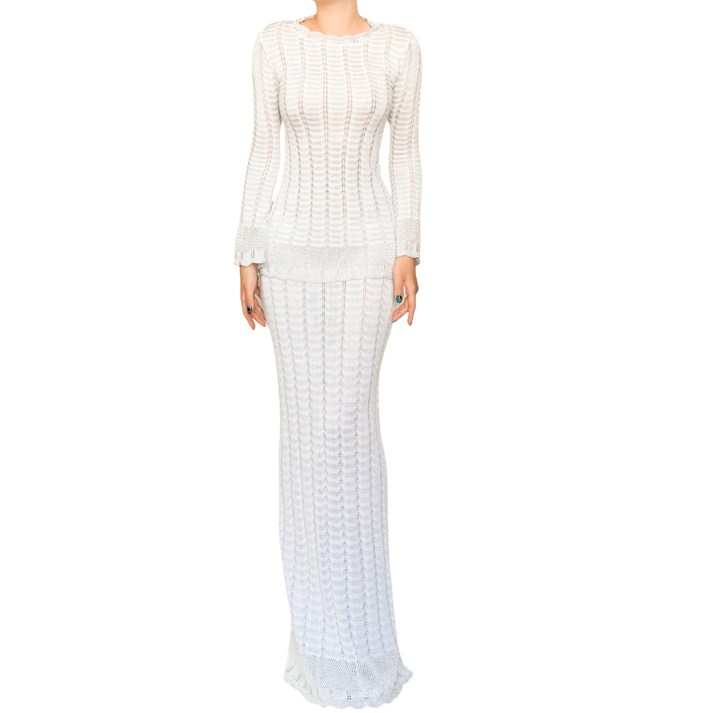 Christian Lacroix 90s RARE Openwork Knit Set