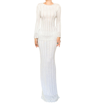Christian Lacroix 90s RARE Openwork Knit Set