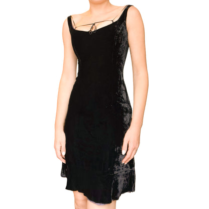 Corinne Sarrut VTG velvet fitted dress
