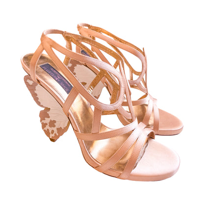 Alberto Guardiani 2013 Butterfly Heel Sandals (Blush)