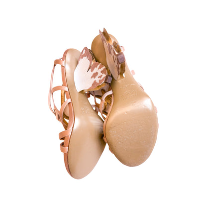 Alberto Guardiani 2013 Butterfly Heel Sandals (Blush)