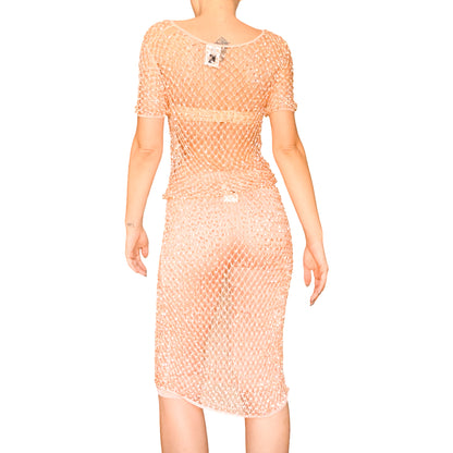 D&G Spring 1998 RARE knit ethereal set - Documented & NWT