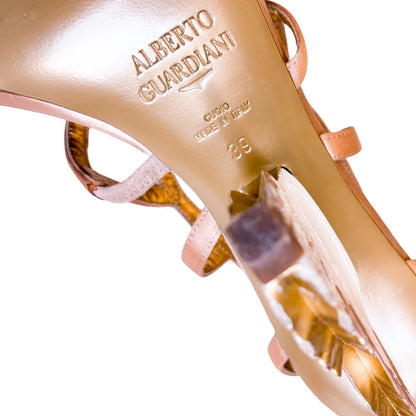 Alberto Guardiani 2013 Butterfly Heel Sandals (Blush)