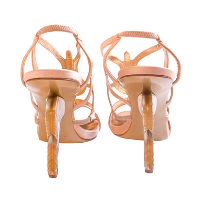 Alberto Guardiani 2013 Butterfly Heel Sandals (Blush)