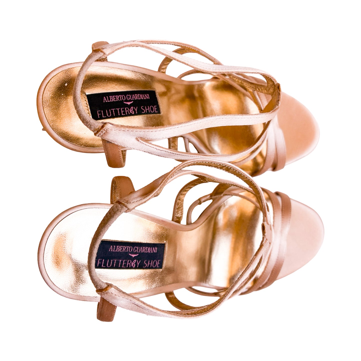 Alberto Guardiani 2013 Butterfly Heel Sandals (Blush)