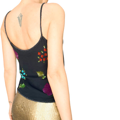 Emporio Armani 1998 Silk Beaded Camisole - Runway