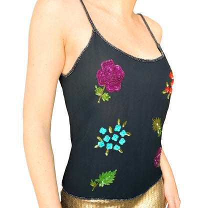 Emporio Armani 1998 Silk Beaded Camisole - Runway