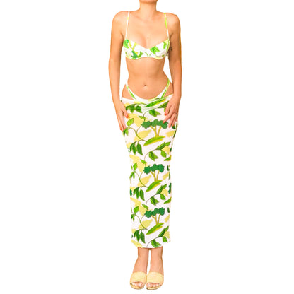Eres 1988 RARE Printed Swimsuit Set